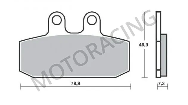 ΤΑΚΑΚΙΑ ΜΠΡΟΣΤΑ APRILIA SCARABEO 400 07'-11' / SPORTCITY 300 08'-11' / DERBI RAMBLA 300 10'-12' SBS 108HF - ( ΚΕΡΑΜΙΚΟ )