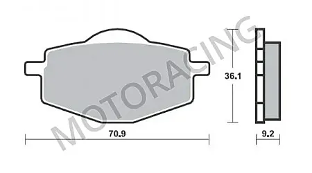 ΤΑΚΑΚΙΑ ΠΙΣΩ YAMAHA XT 600 90'-03' / XTZ 660 TENERE 91'-98' / DT 125R 88'-03' SBS 107HM - ( ΚΕΡΑΜΙΚΟ )