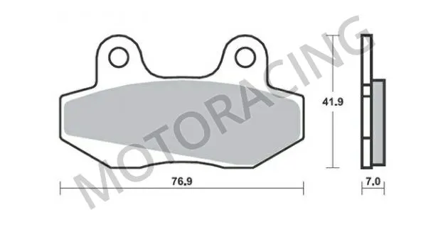 ΤΑΚΑΚΙΑ ΜΠΡΟΣΤΑ KYMCO JETIX 125 10'-13' / NEXXON 125 07'-09' / PEUGEOT SPEEDFIGHT 3 50 09'-11' SBS 103HM - ( ΚΕΡΑΜΙΚΟ )