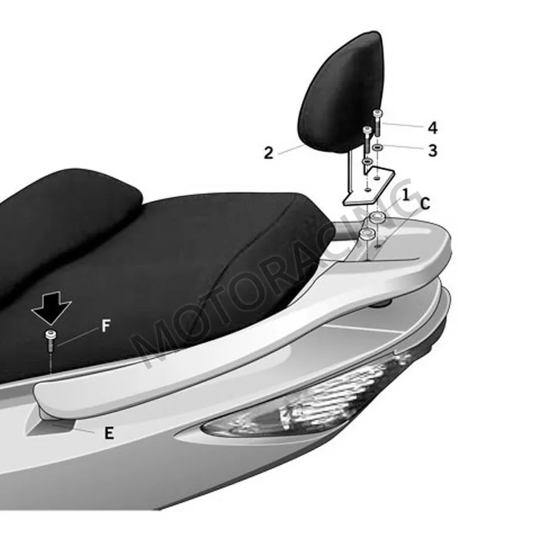 ΜΑΞΙΛΑΡΑΚΙ ΣΥΝΟΔΗΓΟΥ KYMCO XCITING 250 05'-07'/ XCITING 500 05'-09' SHAD