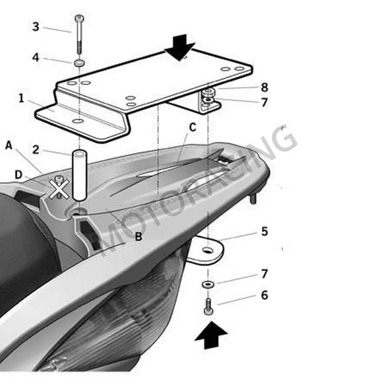 ΒΑΣΗ ΒΑΛΙΤΣΑΣ HONDA SH 125 09'-14' / SH 150 09'-15' SΗΑD