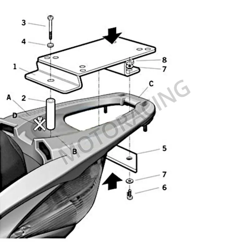 ΒΑΣΗ ΒΑΛΙΤΣΑΣ HONDA SH 300ie ABS 07'-16' SΗΑD