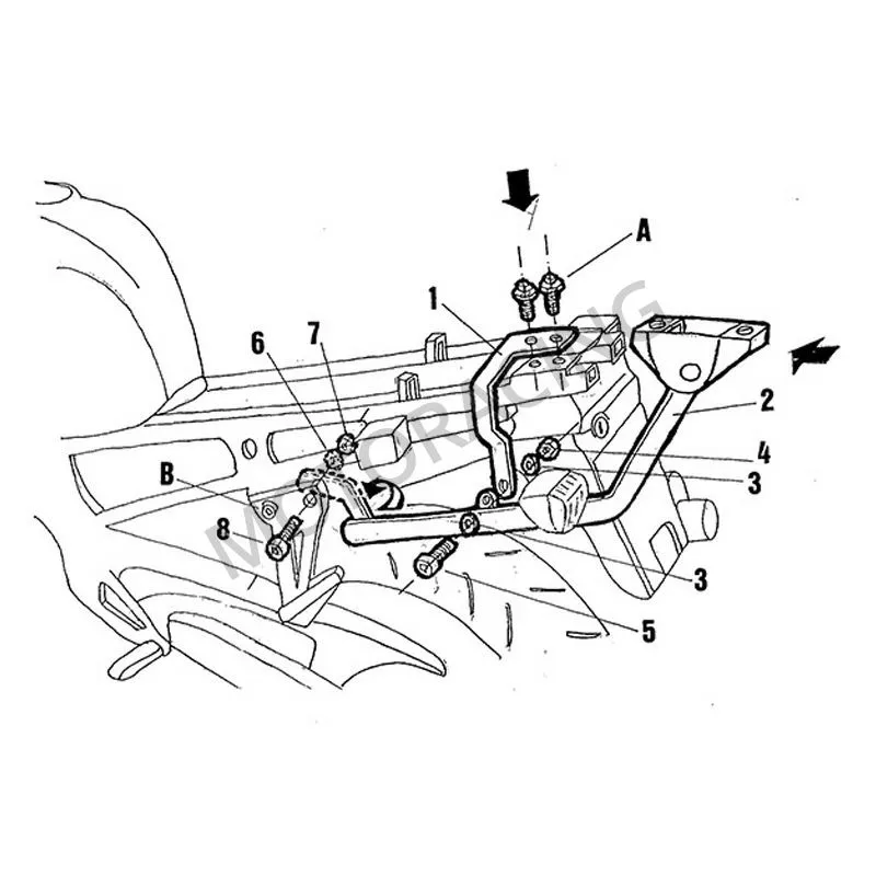 ΒΑΣΗ ΒΑΛΙΤΣΑΣ HONDA CBR 600F 99'-00' SΗΑD