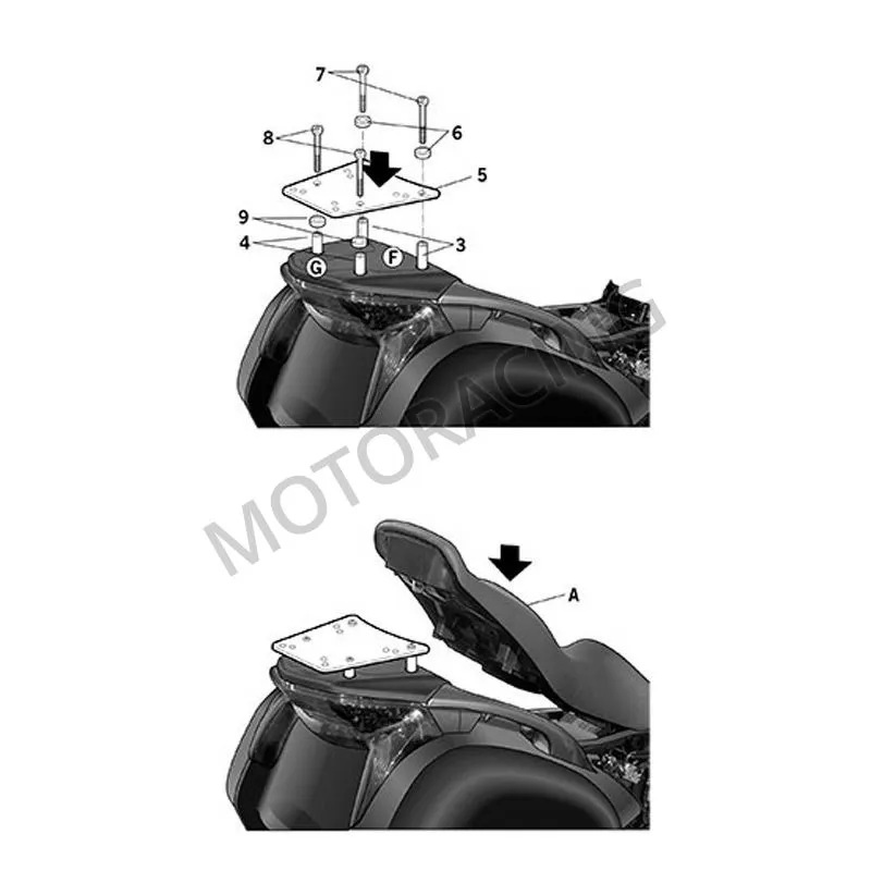 ΒΑΣΗ ΒΑΛΙΤΣΑΣ HONDA NT 700VA DEAUVILLE ABS 07'-12' SΗΑD