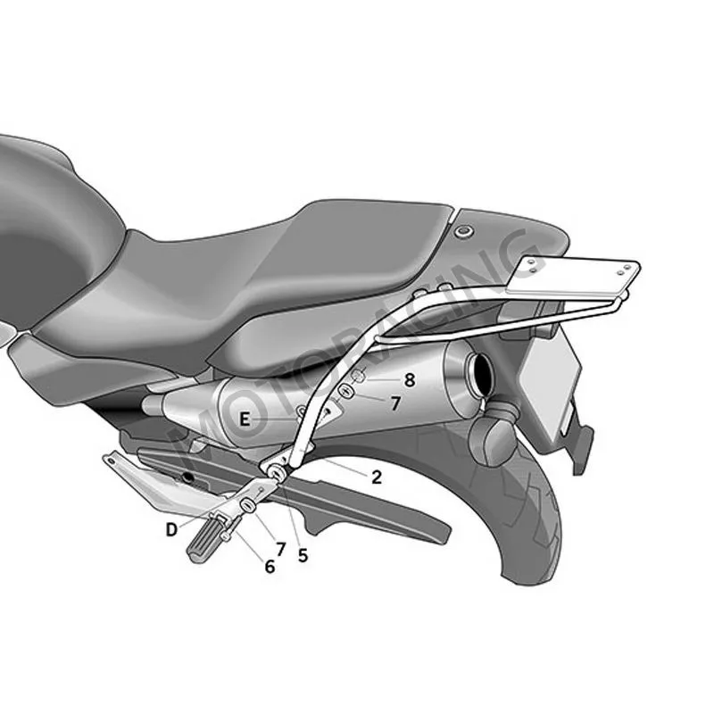 ΒΑΣΕΙΣ ΒΑΛΙΤΣΑΣ HONDA CB 900 HORNET 02'-05' SHAD