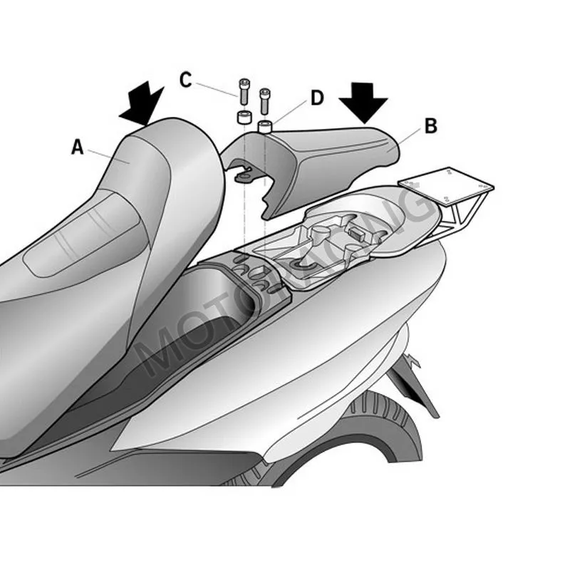 ΒΑΣΗ ΒΑΛΙΤΣΑΣ YAMAHA YP 125 MAJESTY 02' SHAD
