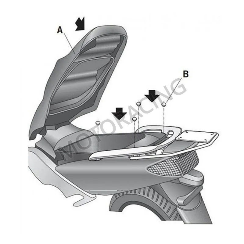 ΒΑΣΗ ΒΑΛΙΤΣΑΣ YAMAHA T-MAX 500 01'-07' SHAD