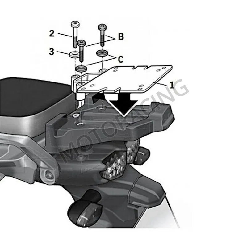 ΒΑΣΗ ΒΑΛΙΤΣΑΣ YAMAHA XT Z Super Tenere 1200 10' SΗΑD