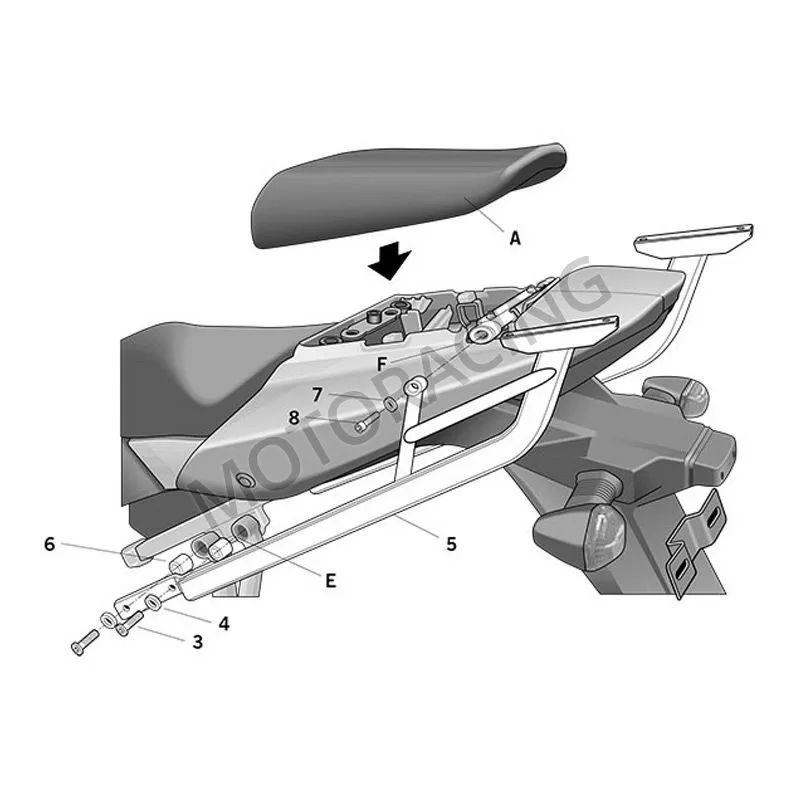 ΒΑΣΕΙΣ ΒΑΛΙΤΣΑΣ SUZUKI SV 650S 03'-09' SHAD