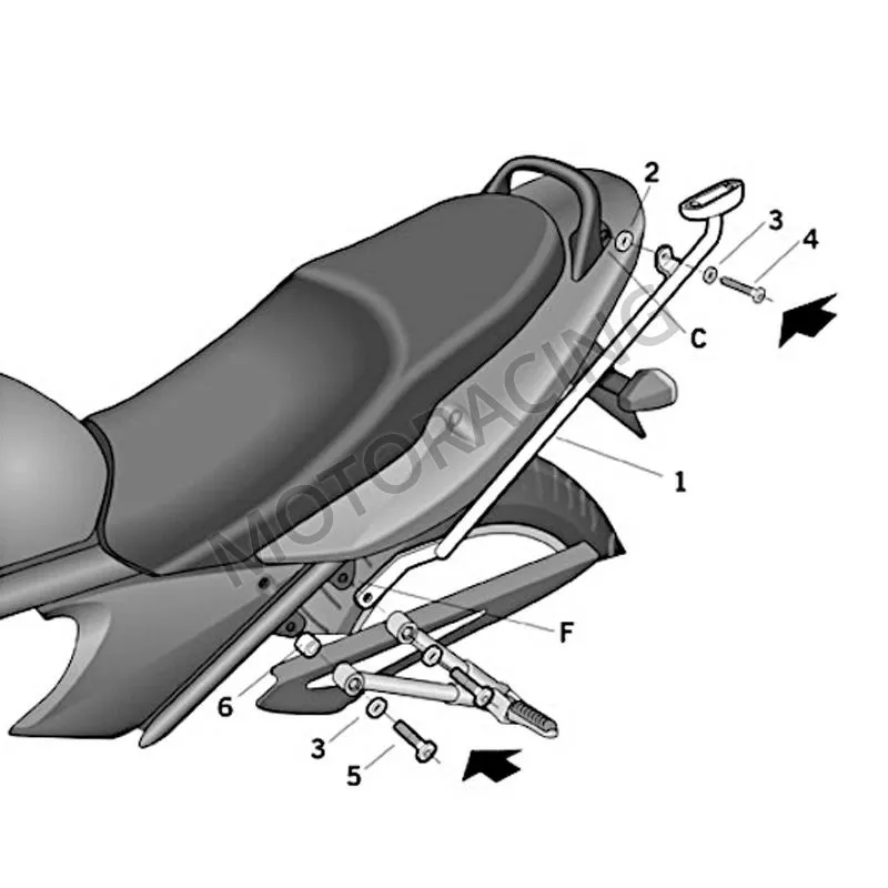 ΒΑΣΕΙΣ ΒΑΛΙΤΣΑΣ SUZUKI GSX 650F 08'-12' SHAD
