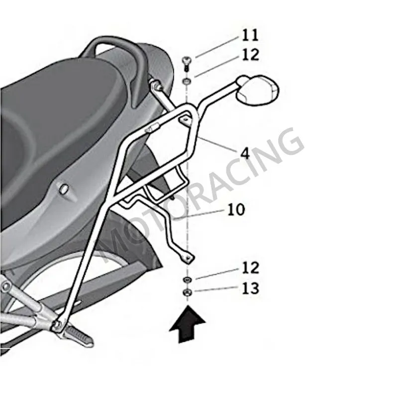 ΒΑΣΕΙΣ ΠΛΑΪΝΩΝ ΒΑΛΙΤΣΩΝ SUZUKI GSF 650 BANDIT 07'-10' SHAD
