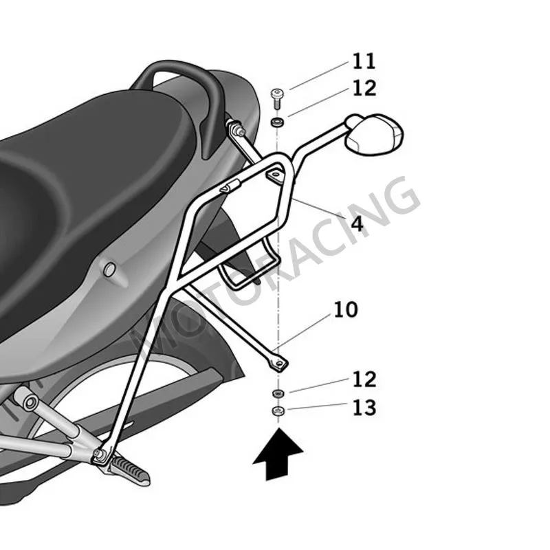 ΒΑΣΕΙΣ ΠΛΑΪΝΩΝ ΒΑΛΙΤΣΩΝ SUZUKI GSF 650S ABS BANDIT 09'-11' SΗΑD