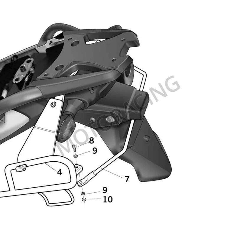 ΒΑΣΕΙΣ ΠΛΑΪΝΩΝ ΒΑΛΙΤΣΩΝ SUZUKI DL 650 V-STROM 11'-16' SΗΑD