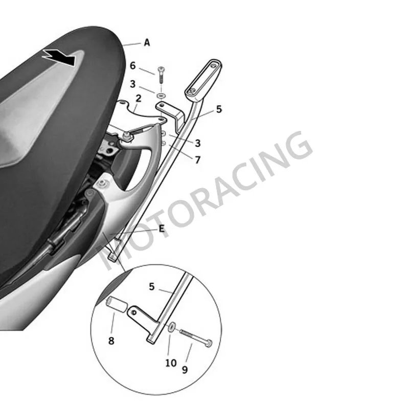 ΒΑΣΕΙΣ ΒΑΛΙΤΣΑΣ SUZUKI SFV 650 GLADIUS 09'-10' SHAD