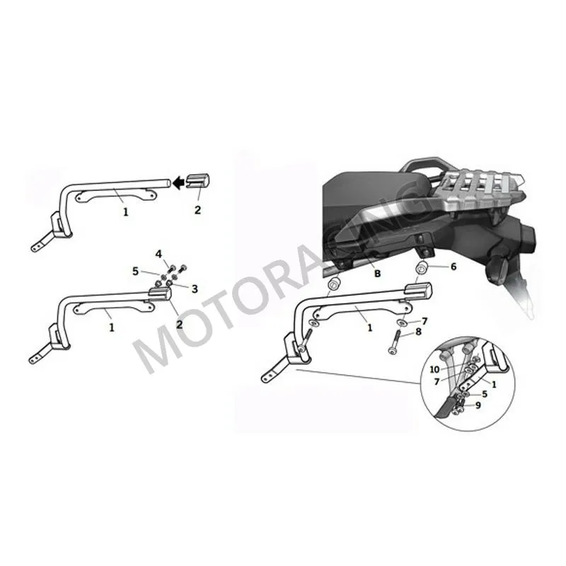 ΒΑΣΕΙΣ ΠΛΑΪΝΩΝ ΒΑΛΙΤΣΩΝ SUZUKI DL 1000 V-STROM 14'-16' SHAD