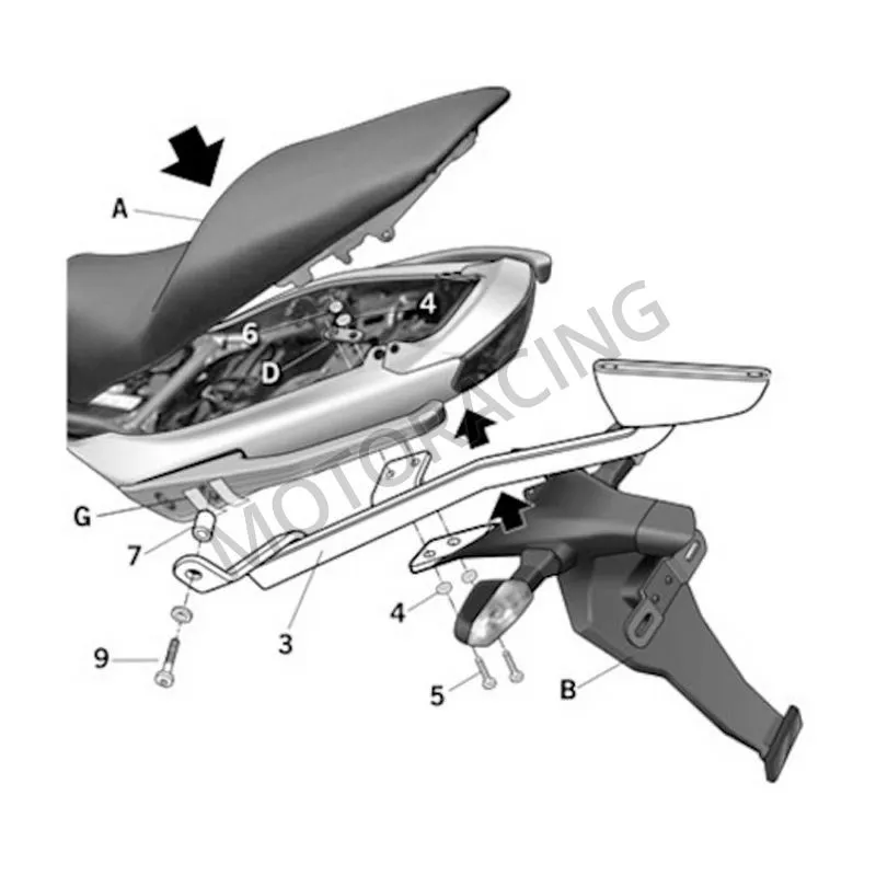 ΒΑΣΕΙΣ ΒΑΛΙΤΣΑΣ KAWASAKI ER-6N/F ABS 09'-11' SHAD