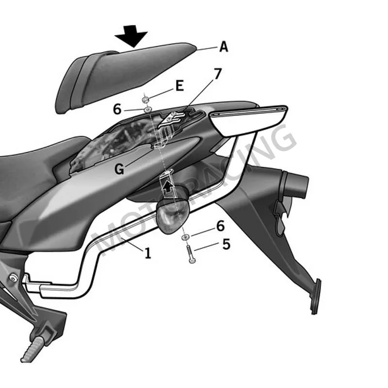 ΒΑΣΕΙΣ ΒΑΛΙΤΣΑΣ KAWASAKI Z750 07'-09' SHAD