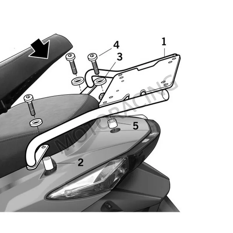 ΒΑΣΗ ΒΑΛΙΤΣΑΣ KYMCO AGILITY 50 SR 11'-17' SHAD