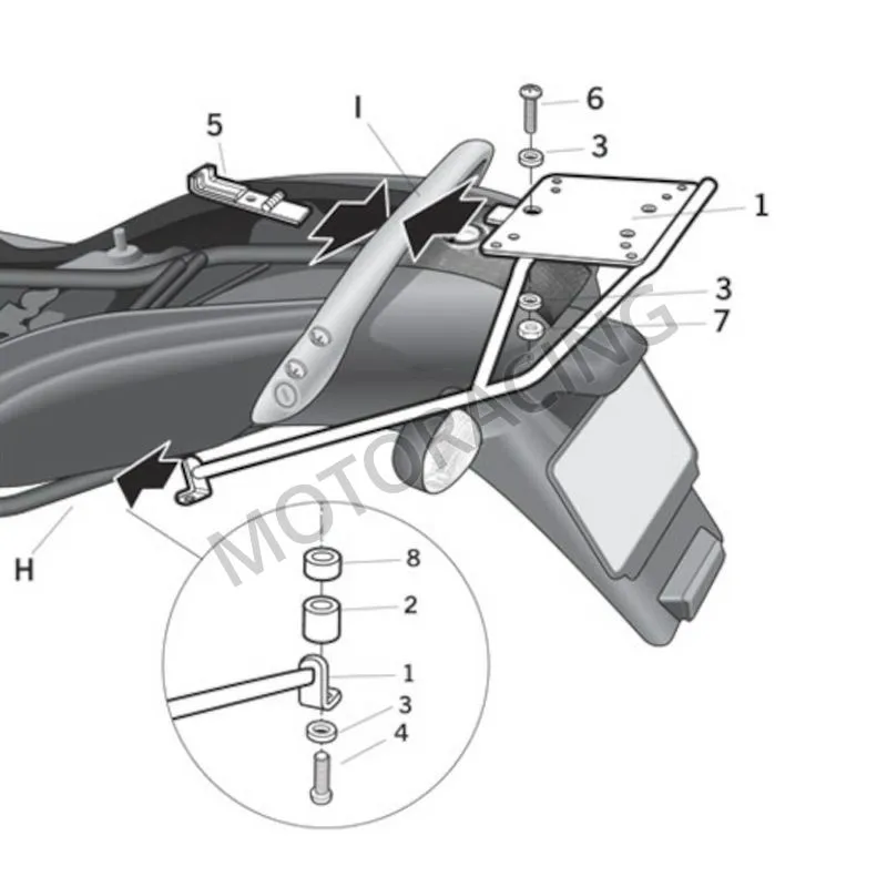 ΒΑΣΗ ΒΑΛΙΤΣΑΣ BMW K1200 GT 04' SΗΑD