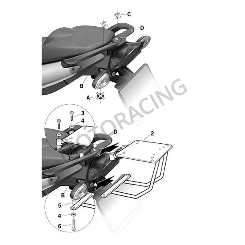 ΒΑΣΗ ΒΑΛΙΤΣΑΣ BMW F800 SR 09'-15' SHAD