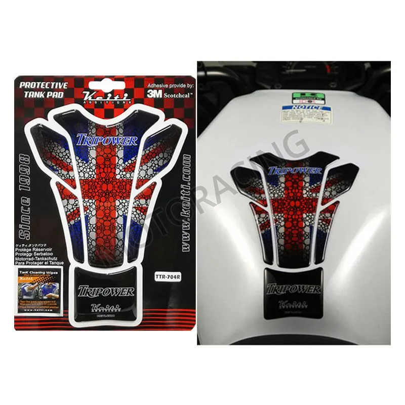 ΑΥΤΟΚΟΛΛΗΤΟ ΡΕΖΕΡΒΟΥΑΡ ΜΗΧΑΝΗΣ TRIUMPH (UK FLAG) KOKKINΟ KEITI